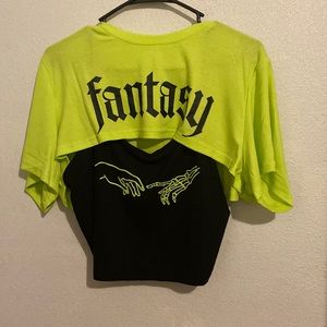 Crop top with tank top